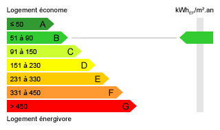Diagnostic de performance énergétique : B