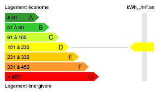 Diagnostic de performance énergétique : D